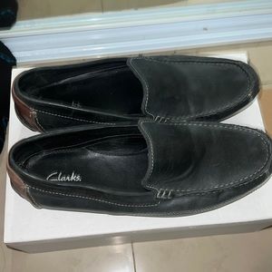 Clarks black loafers